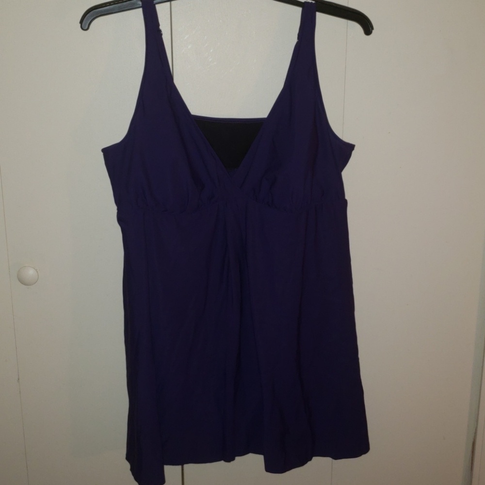 Purple dress swimsuit